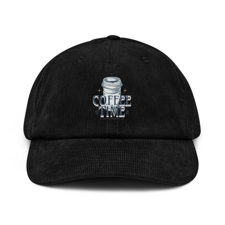 Coffee Time Corduroy Hat