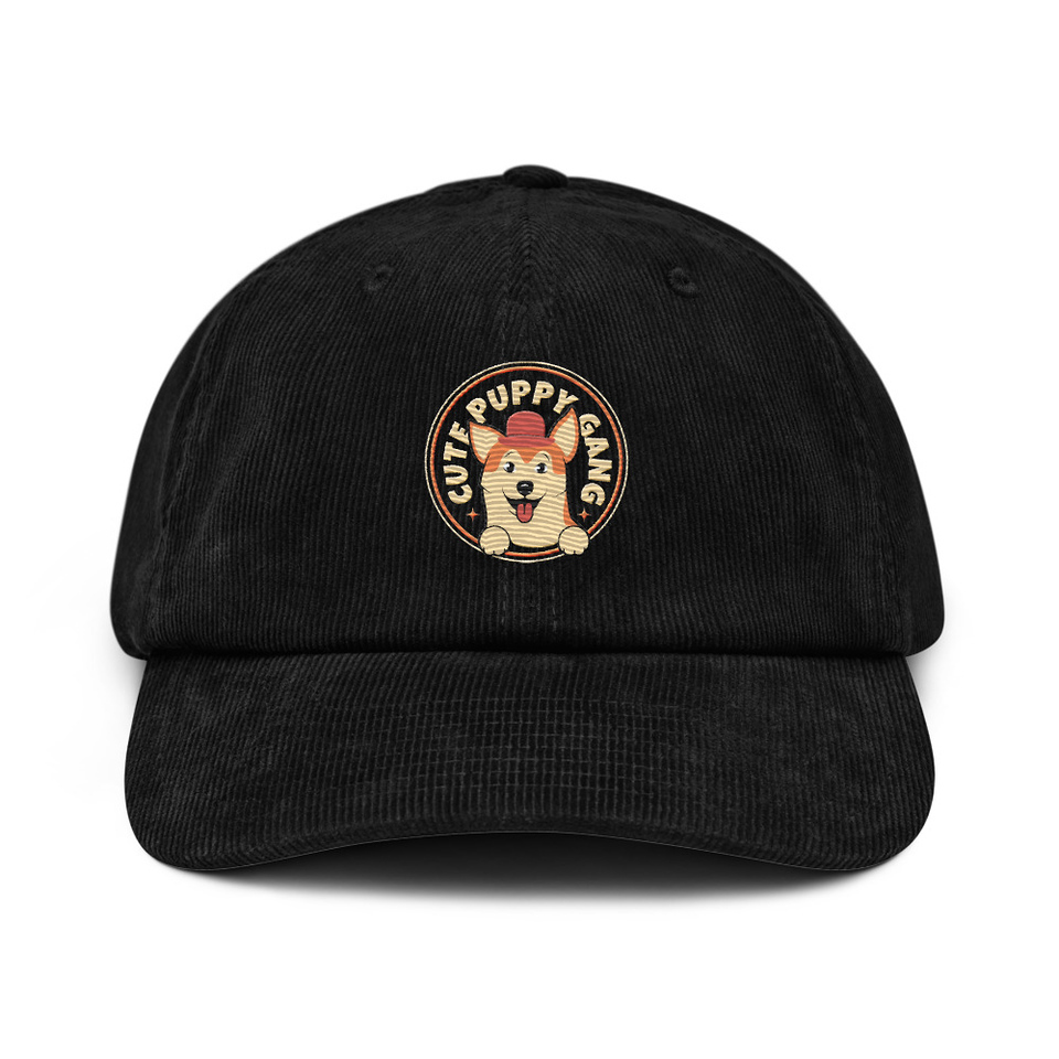 Cute Puppy Gang - Corgi Corduroy Hat