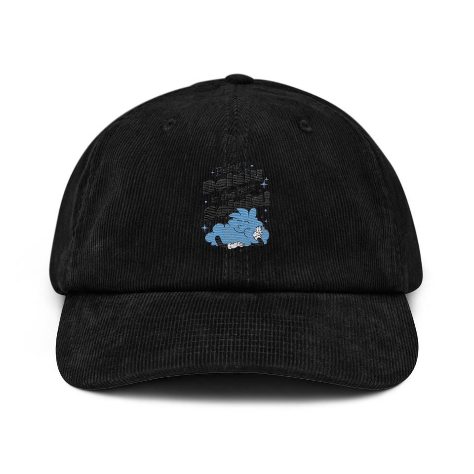 Delulu is the Solulu! - Typographic Cartoon Streetwear Corduroy Hat