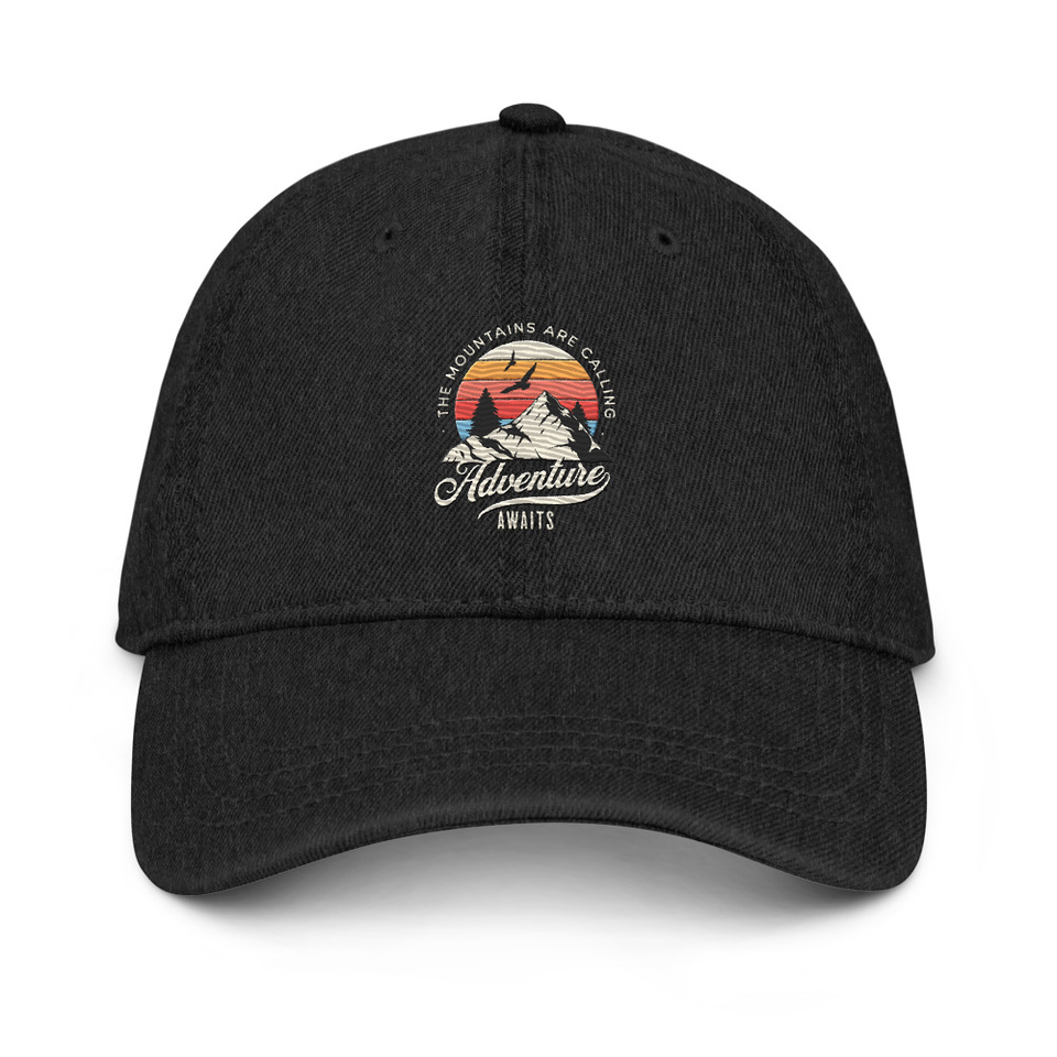 Adventure Await - Wilderness Camping Denim Hat