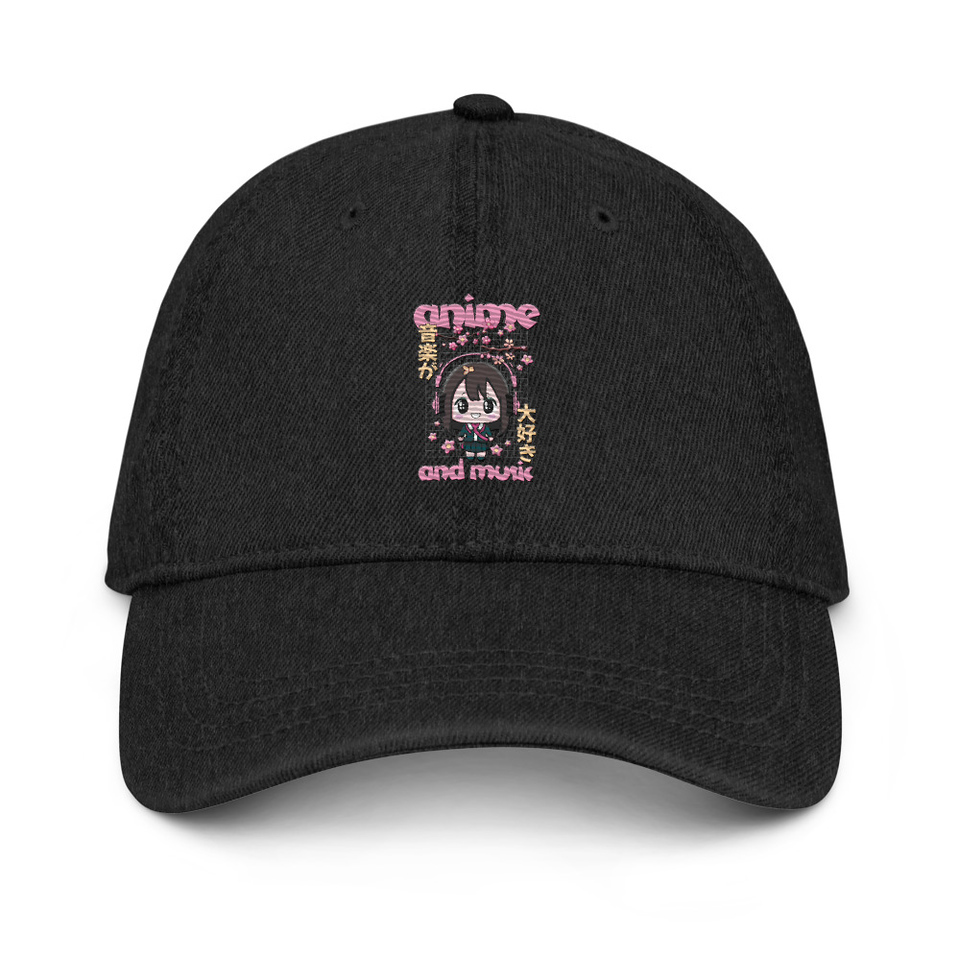 Anime and Music Denim Hat