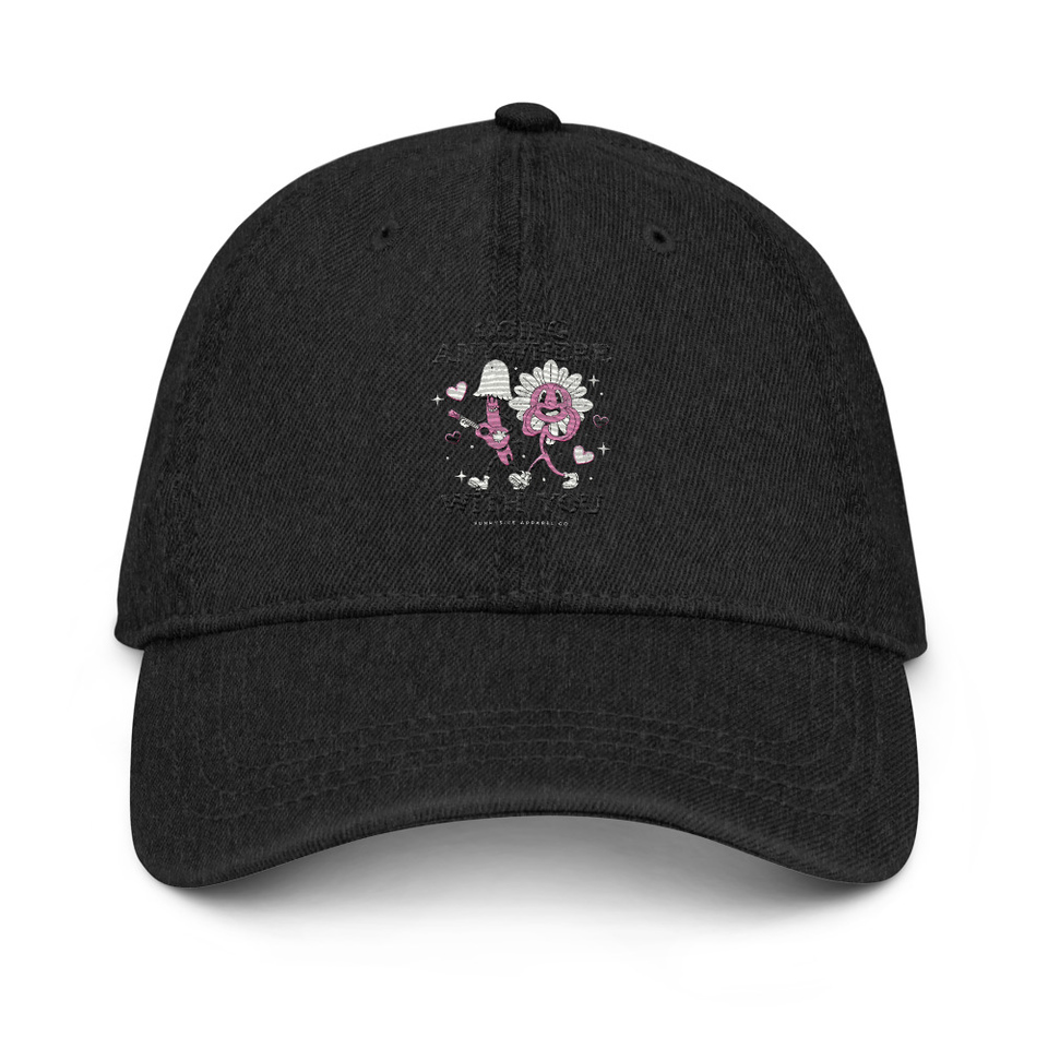 Anywhere With You - Typographic Cartoon Streetwear Denim Hat