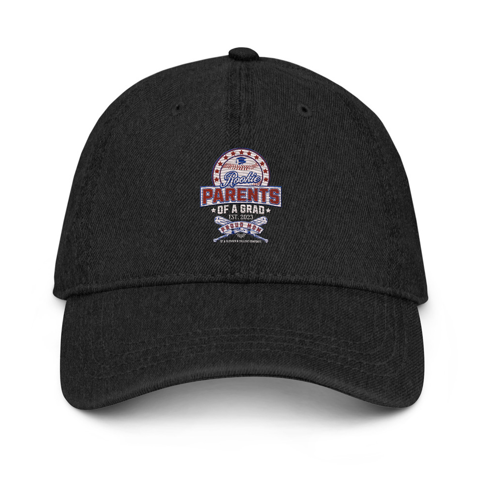 Baseball Mom Of A Graduate Denim Hat