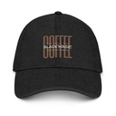 Black Magic - Minimal Modern Coffee Quote Denim Hat