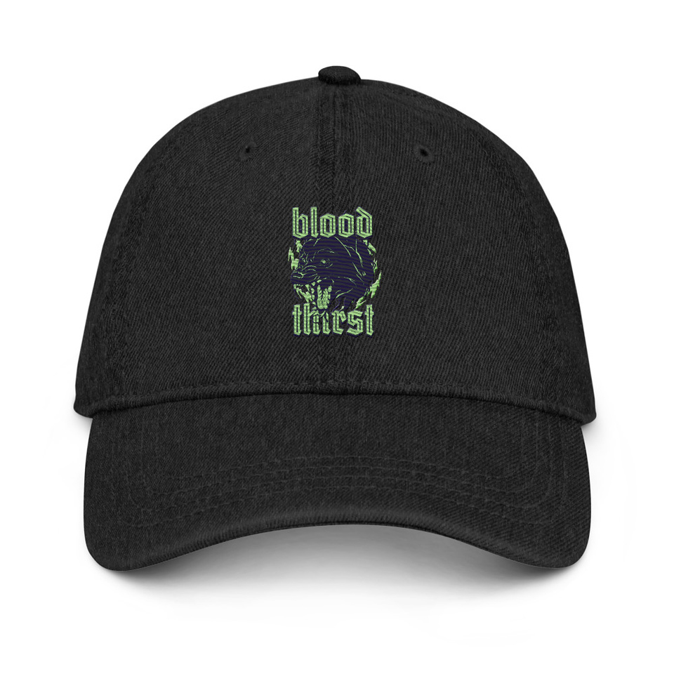 Blood Thirst - Neon Dog Denim Hat