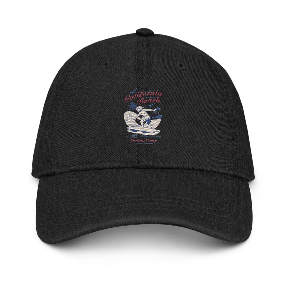 California Beach Surfing Denim Hat