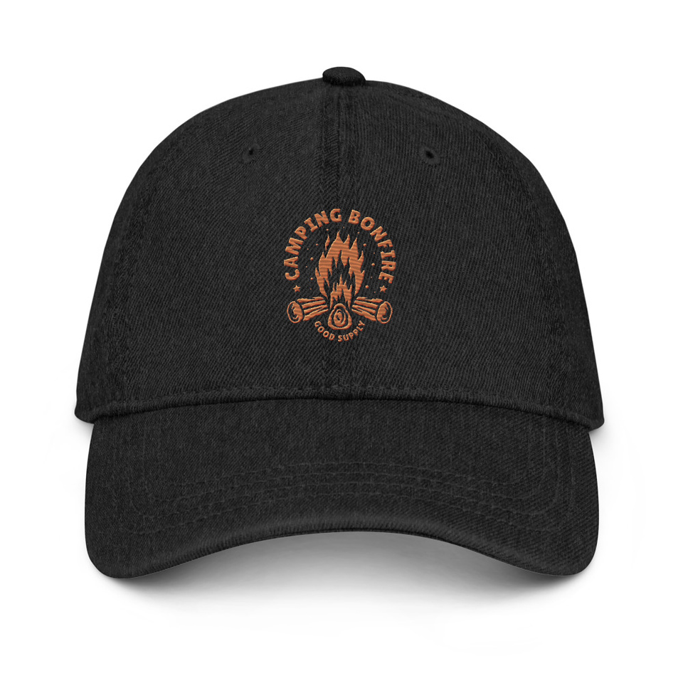 Camping Bonfire - Firewood Denim Hat