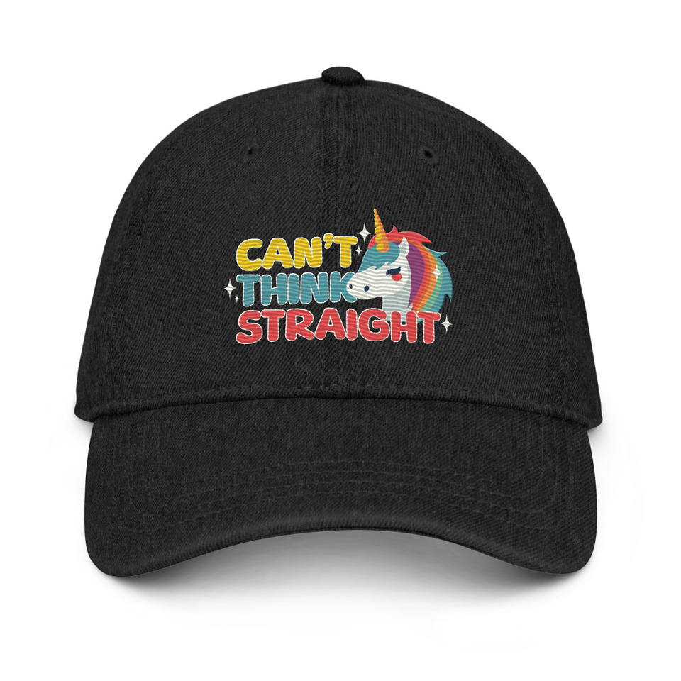 Can't Think Straight (2) Denim Hat