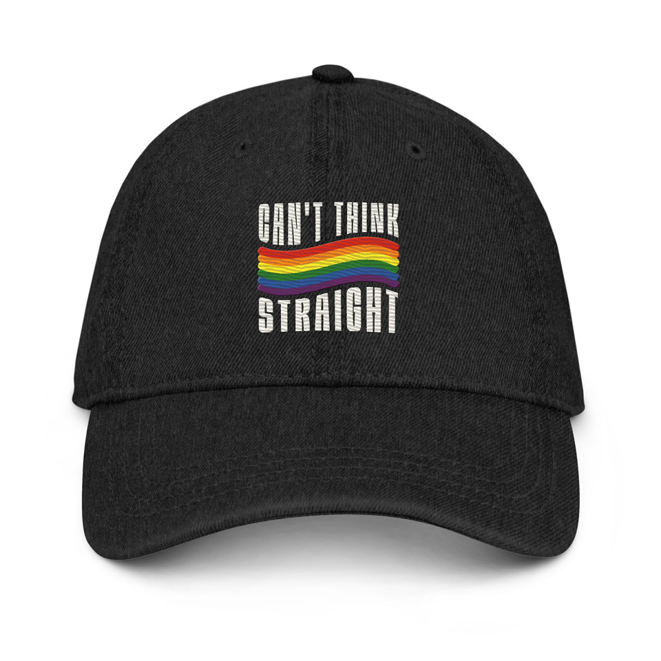 Can't Think Straight Denim Hat