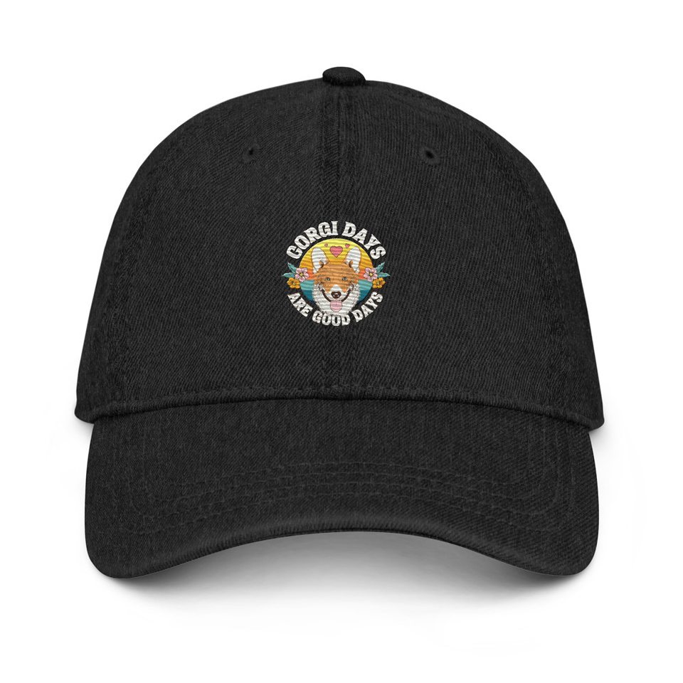Corgi Days - Funny Animal Denim Hat