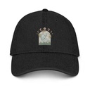 Cottagecore Frog Botanical Denim Hat