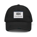 404 Distressed Dad Hat