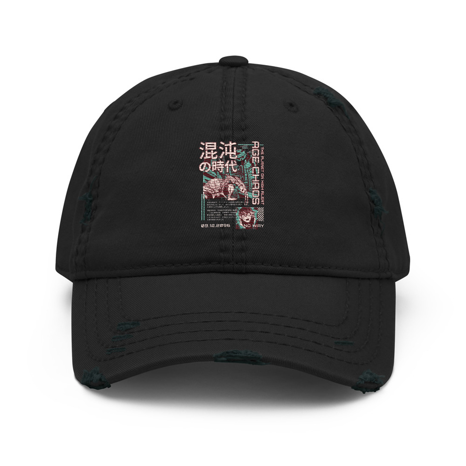 Age of Chaos - Japanese Anime Distressed Dad Hat