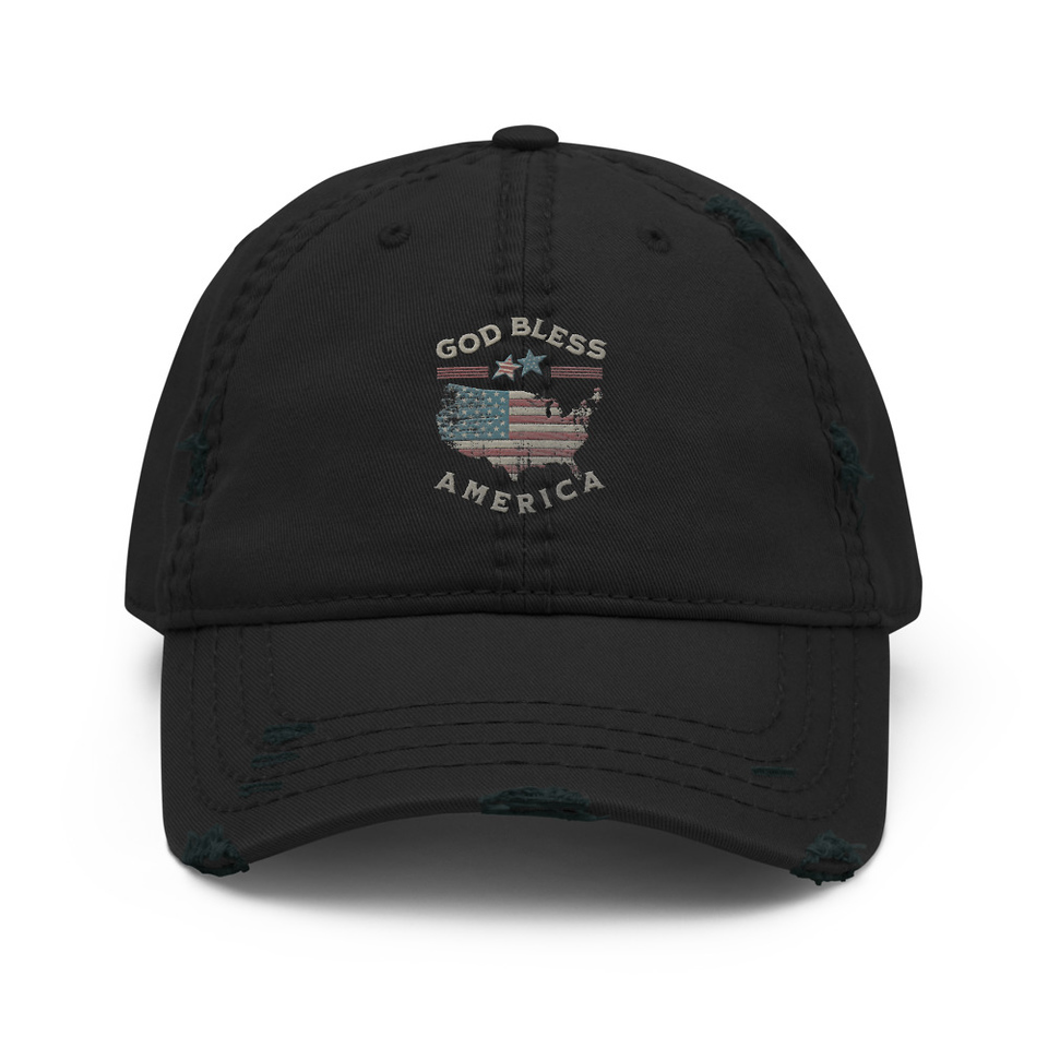 America - Land Of The Free Distressed Dad Hat