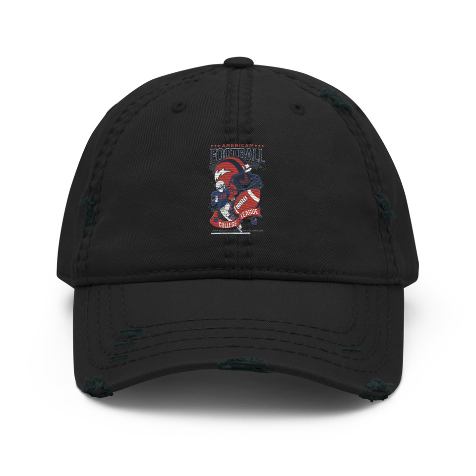 American Football - Athletic College League Distressed Dad Hat