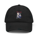 Anime Girl Distressed Dad Hat