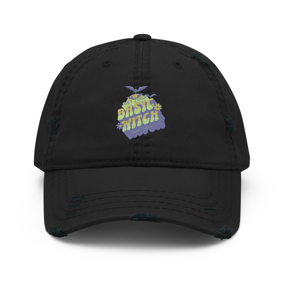 Basic Witch - Halloween Distressed Dad Hat