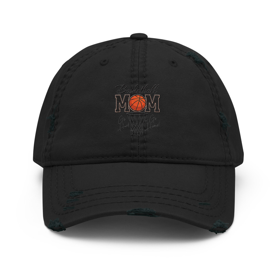 Basketball Mom - Mother's Day Distressed Dad Hat