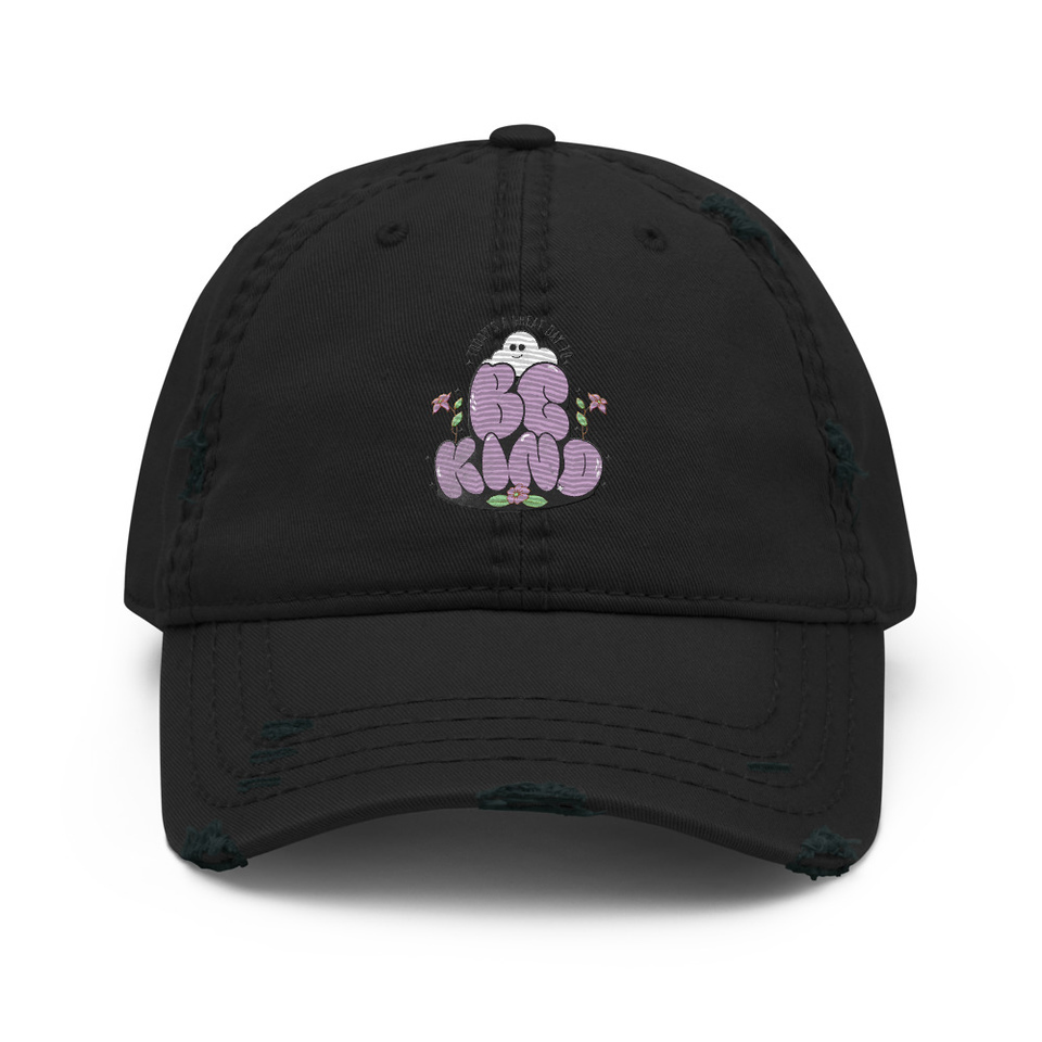 Be Kind Distressed Dad Hat