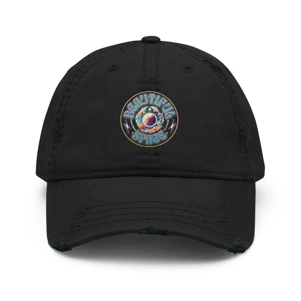 Beautiful Space Distressed Dad Hat