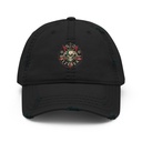 Belzebeast Pentagram - Halloween Skull with Snake Distressed Dad Hat