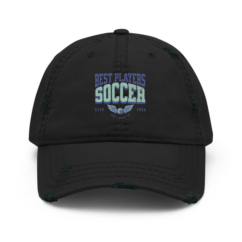 Best Players Soccer Distressed Dad Hat