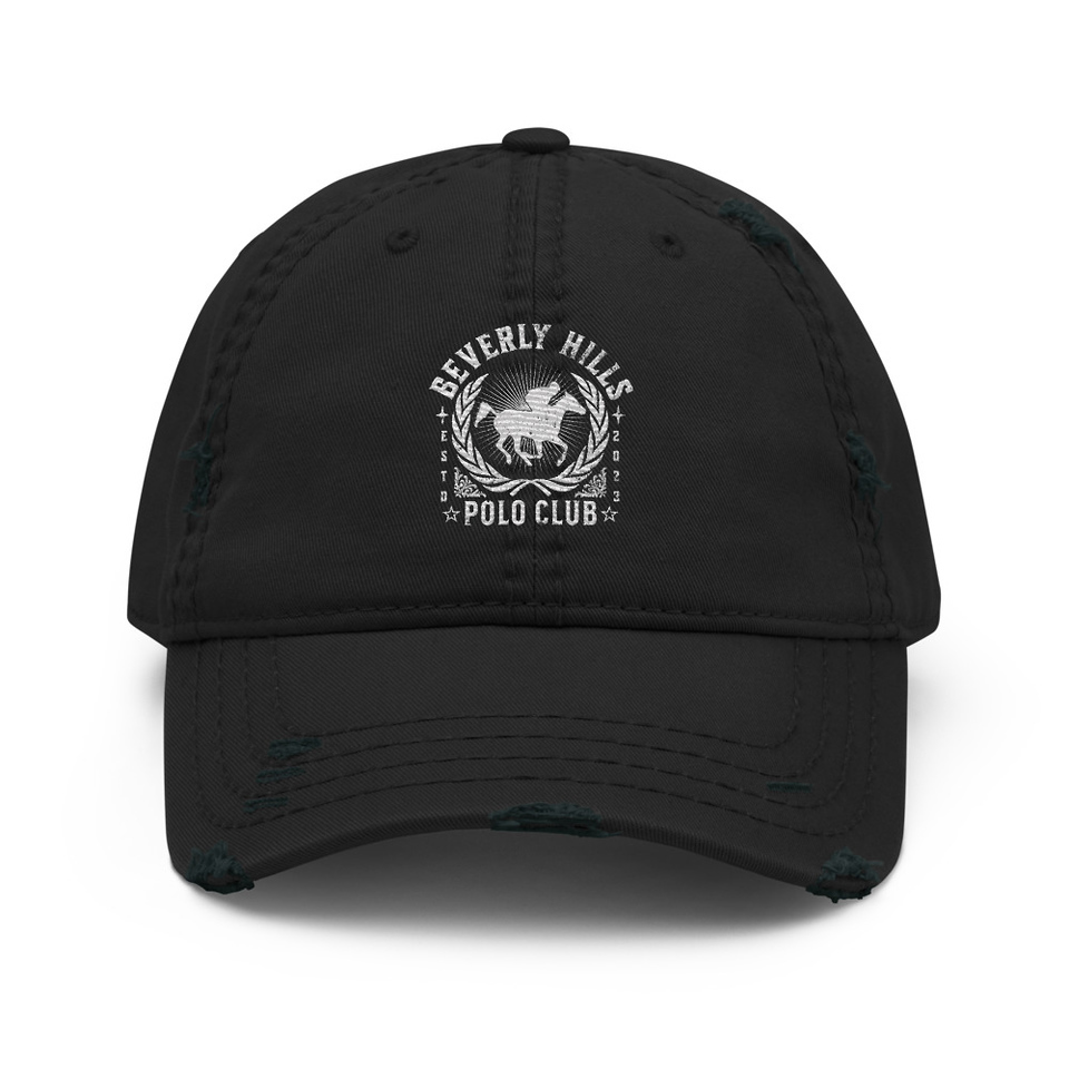 BEVERLY HILLS POLO CLUB Distressed Dad Hat