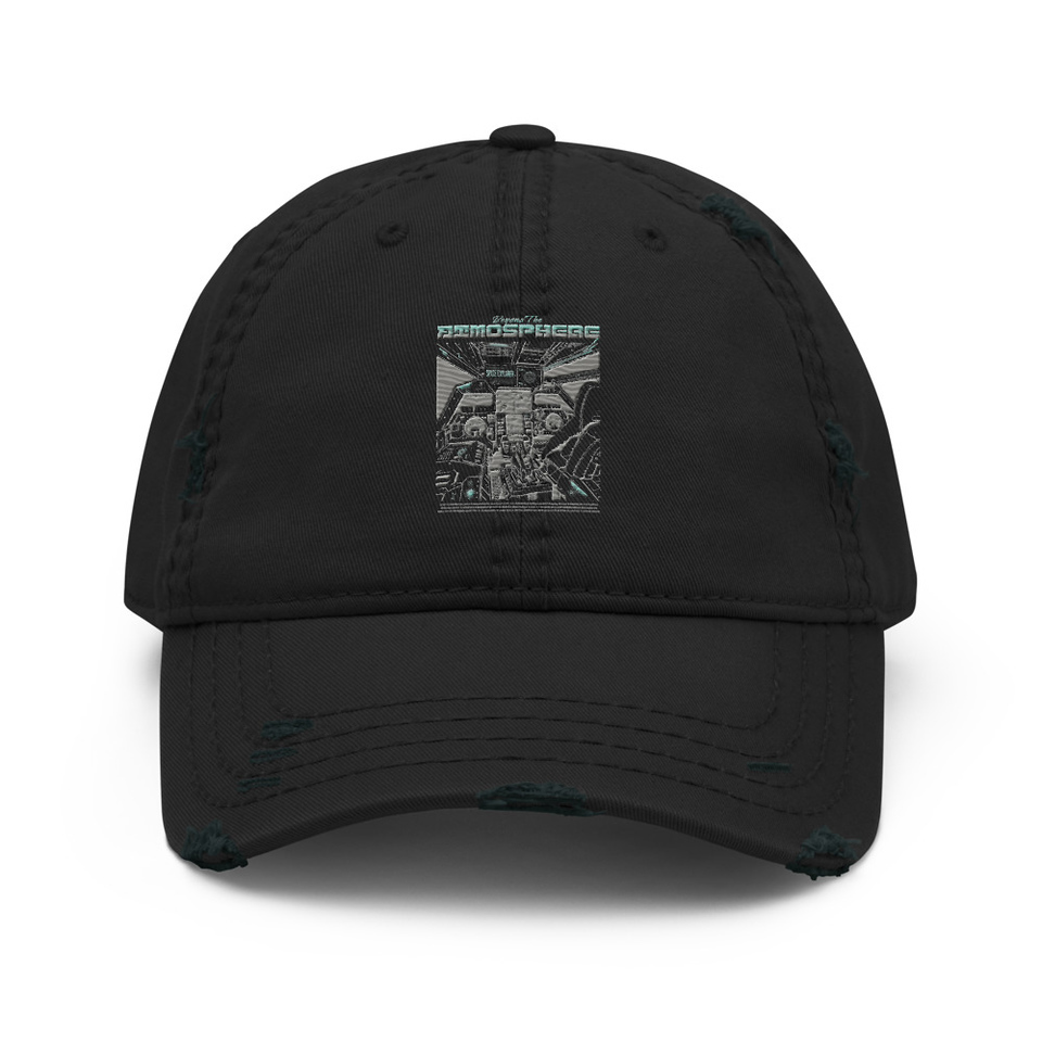 Beyond The Atmosphere Distressed Dad Hat
