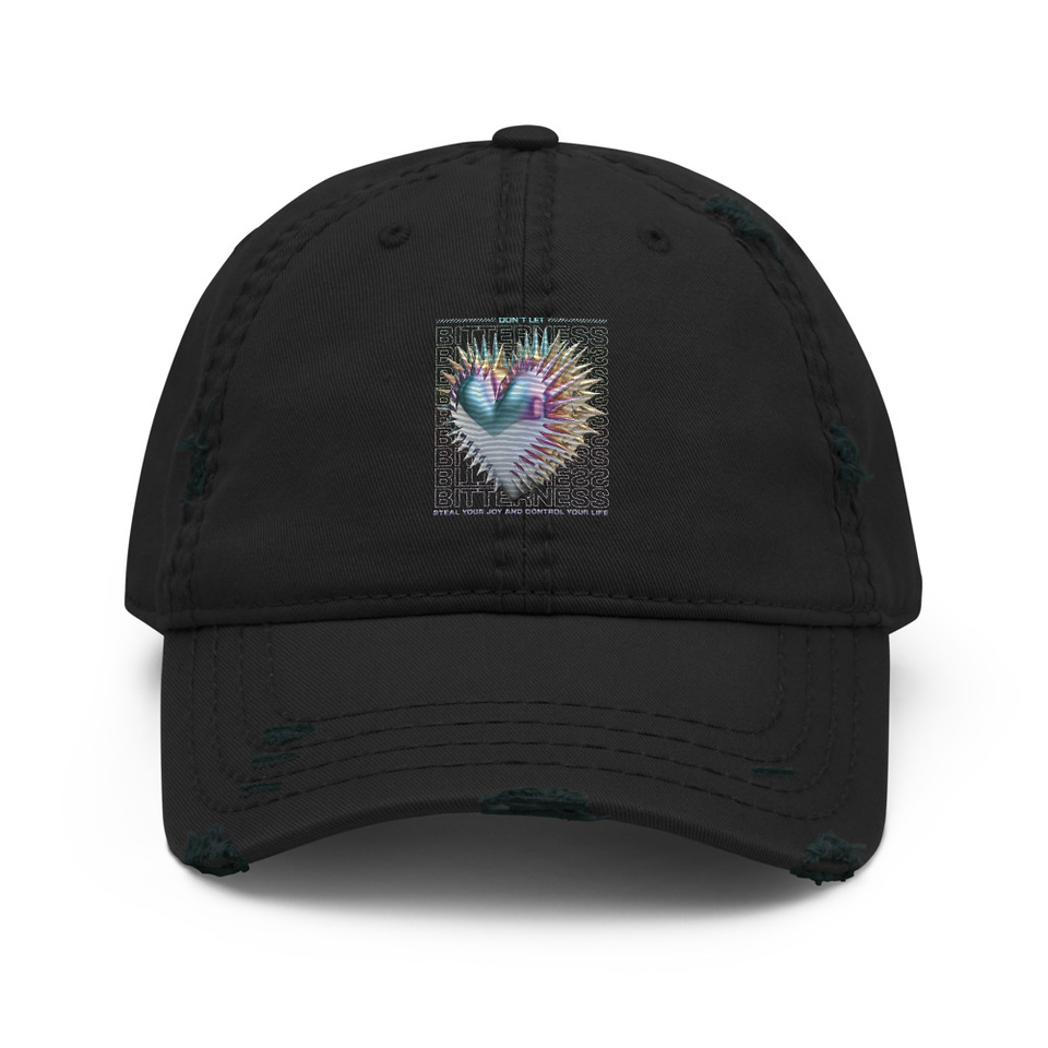 Bitterness Distressed Dad Hat