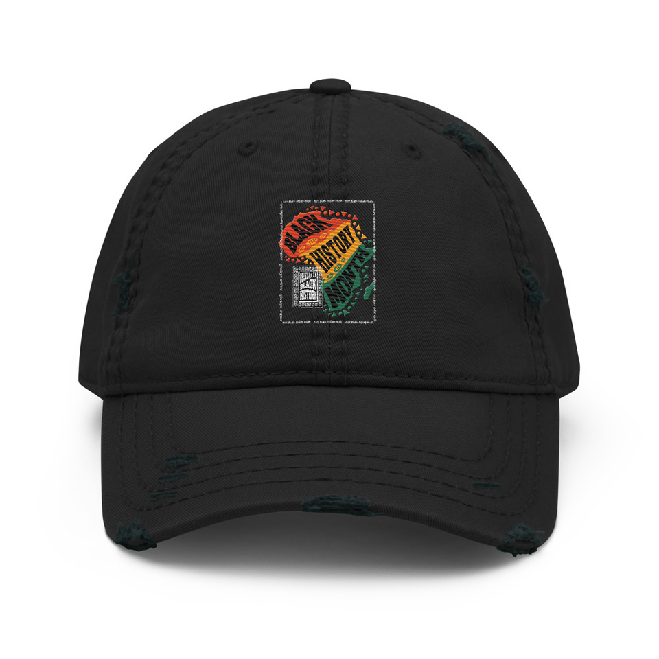 Black History Month - Tribal History Distressed Dad Hat