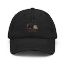 Black Sphinx Distressed Dad Hat