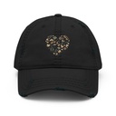 Boho Girl Poster Distressed Dad Hat