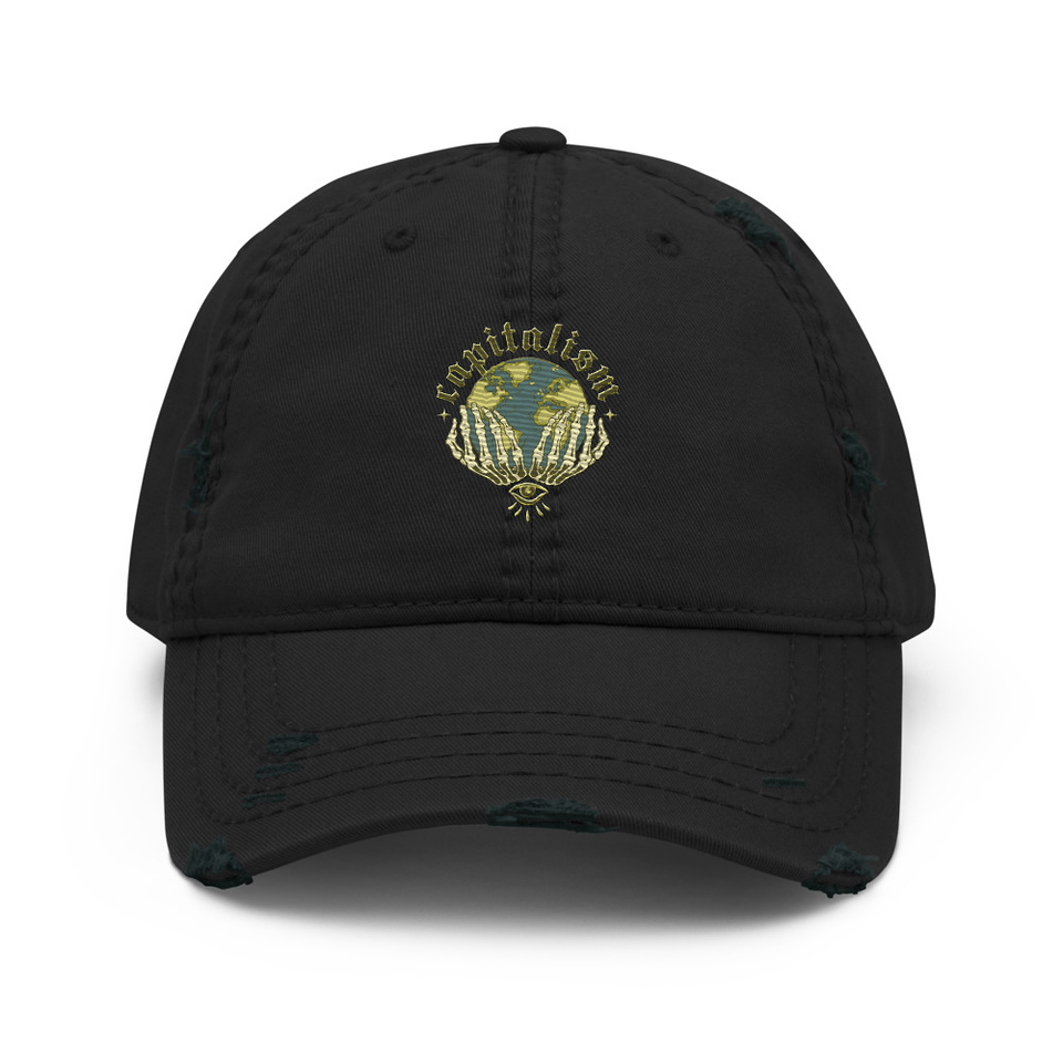 Capitalism - Earth Distressed Dad Hat