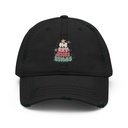 Cartoony Christmas Tree Distressed Dad Hat