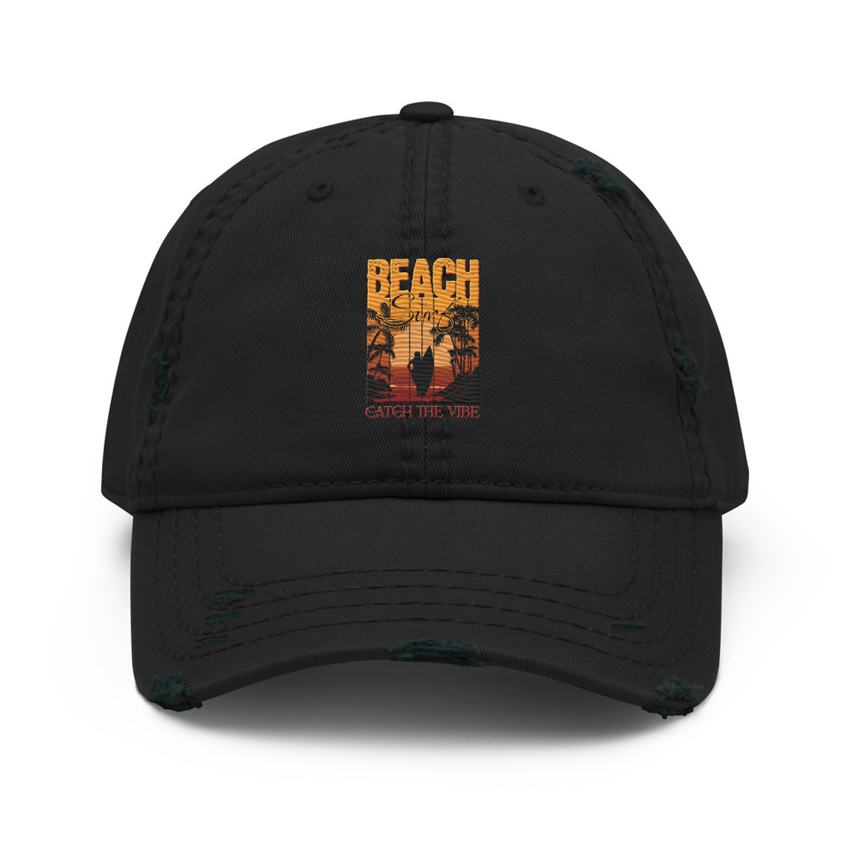 Catch the Vibe Distressed Dad Hat