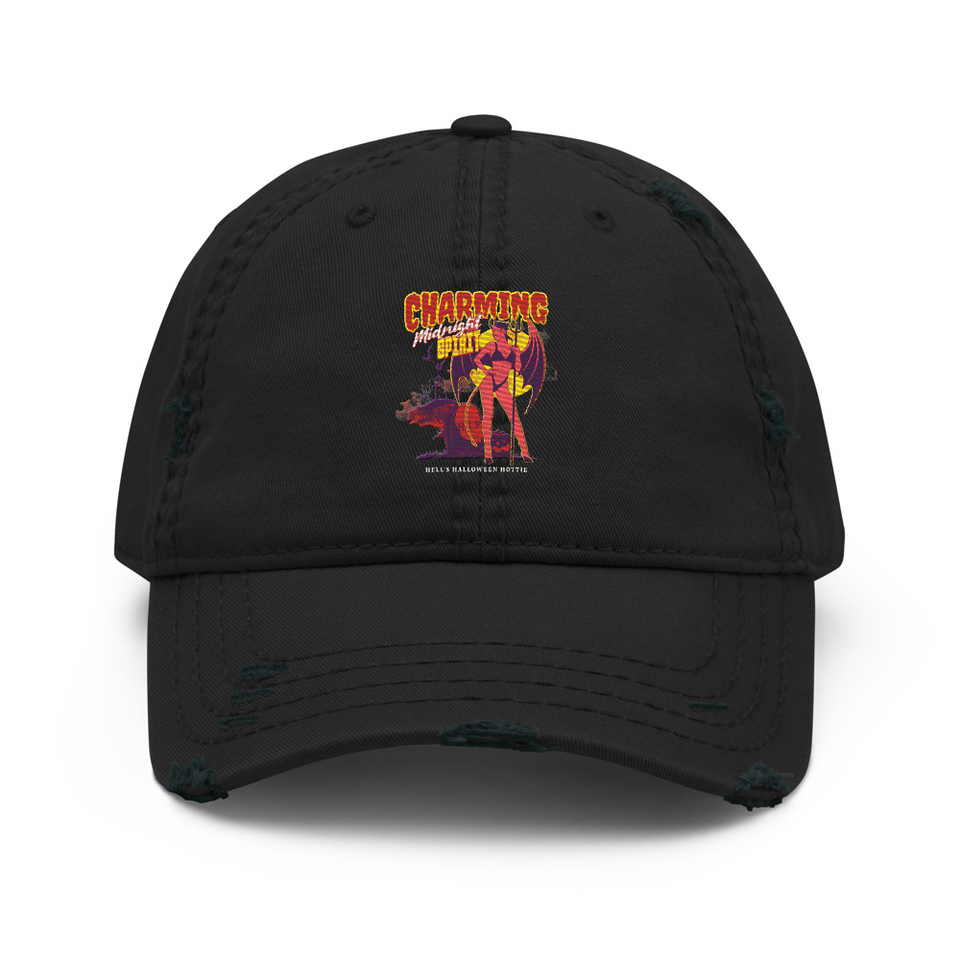 Charming Midnight Distressed Dad Hat