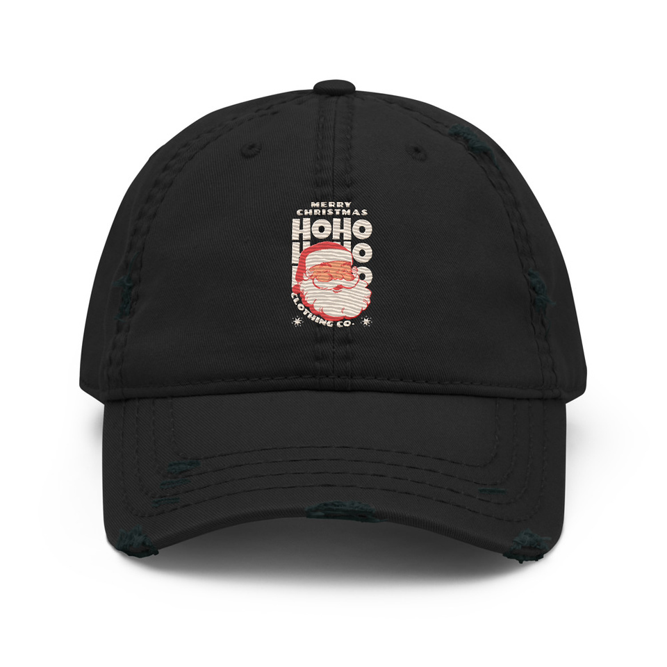 Christmas Season - Santa Claus Distressed Dad Hat