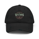 Christmas Tree Farm - Vintage Holiday Badge Distressed Dad Hat