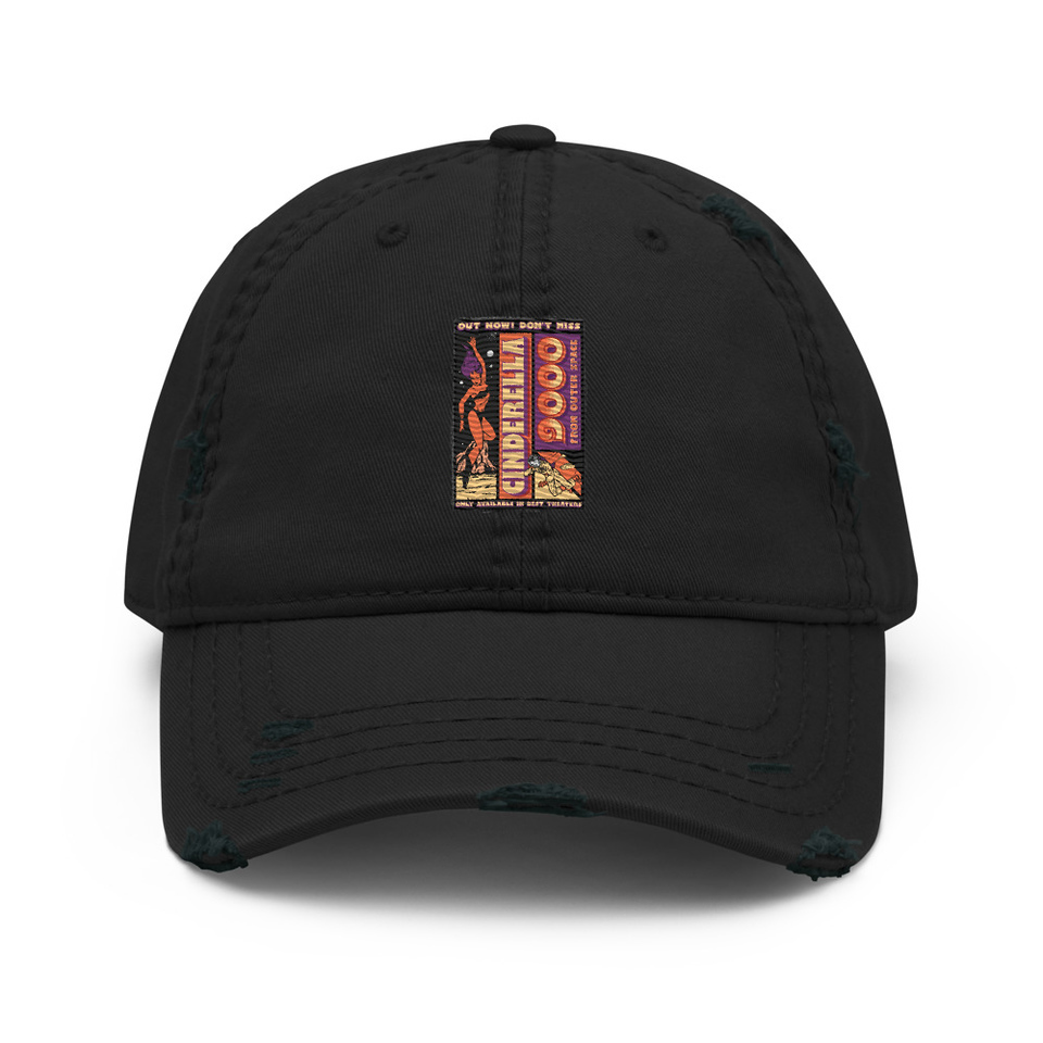 Cinderella 9000 - Retro Astronaut Distressed Dad Hat