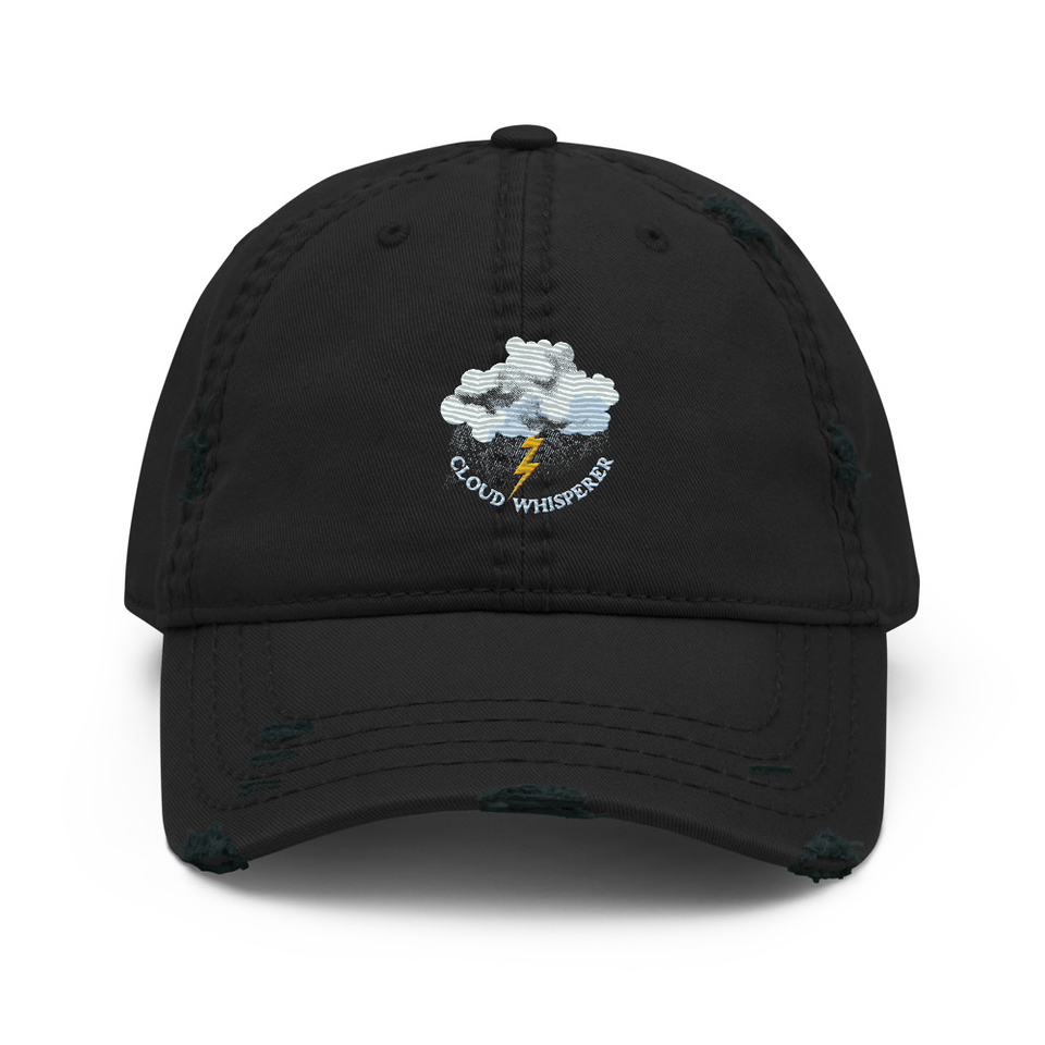 Cloud Whisperer - Rainy Weather Distressed Dad Hat