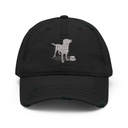 Coffee Dog Distressed Dad Hat