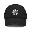 Colorful Fun Retro Style Coffee Quote Distressed Dad Hat