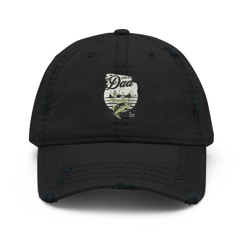 Coolest Dad Distressed Dad Hat