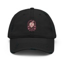 Customs Garage - Flaming Skull Distressed Dad Hat