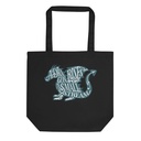 A Dragon Rises - Typographic Lettering Eco Tote Bag