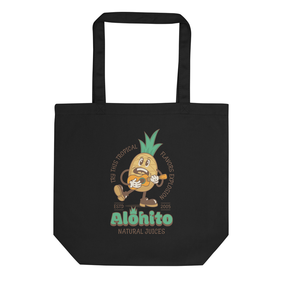 Alohito Natural Juices - Pineapple Mascot Eco Tote Bag