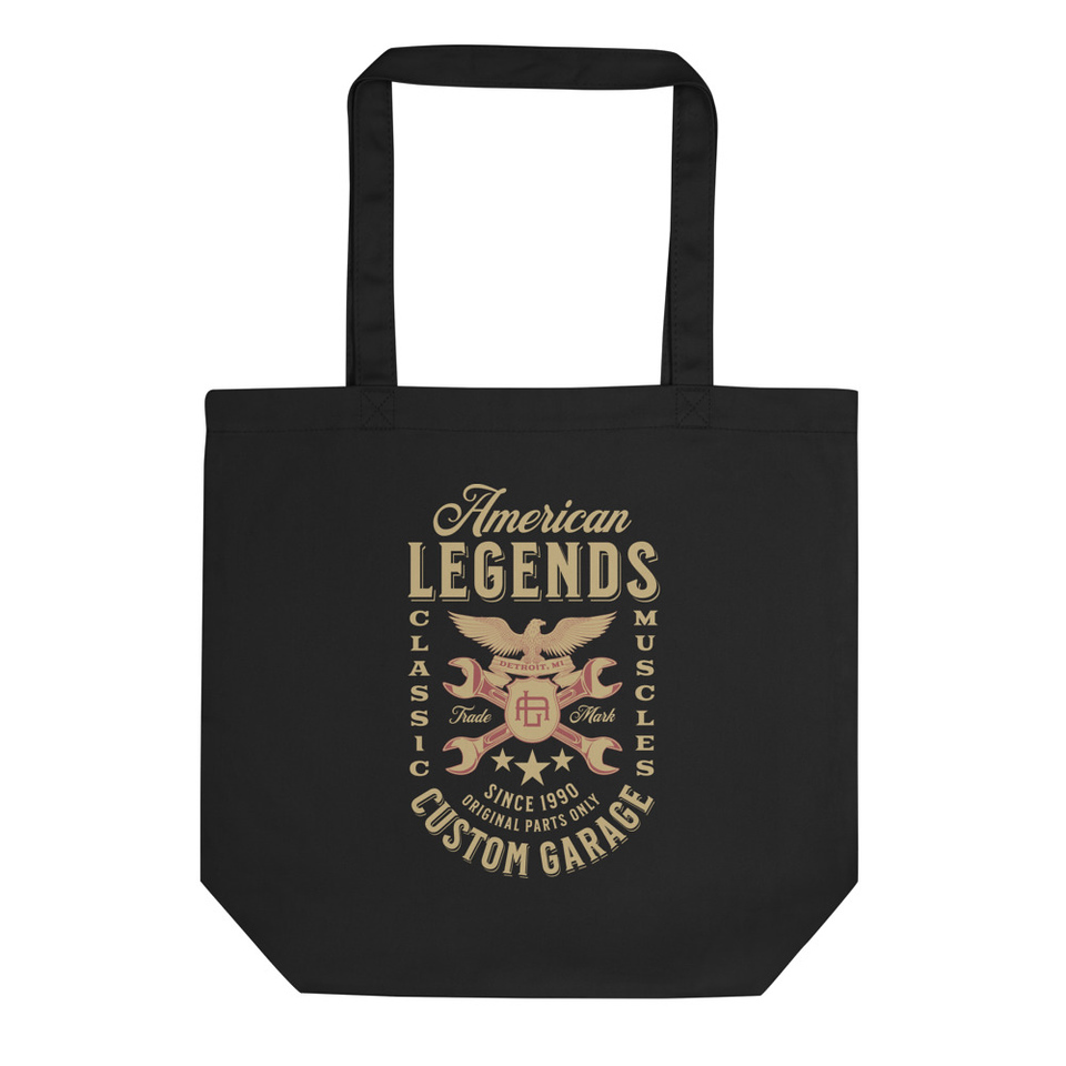 American Legends Garage - Eagle Eco Tote Bag