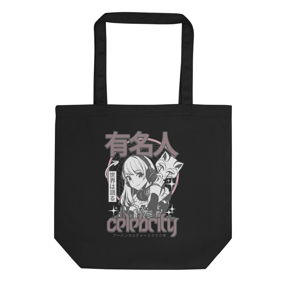 Anime Celebrity Girl - Japanese Cyber Streetwear Eco Tote Bag