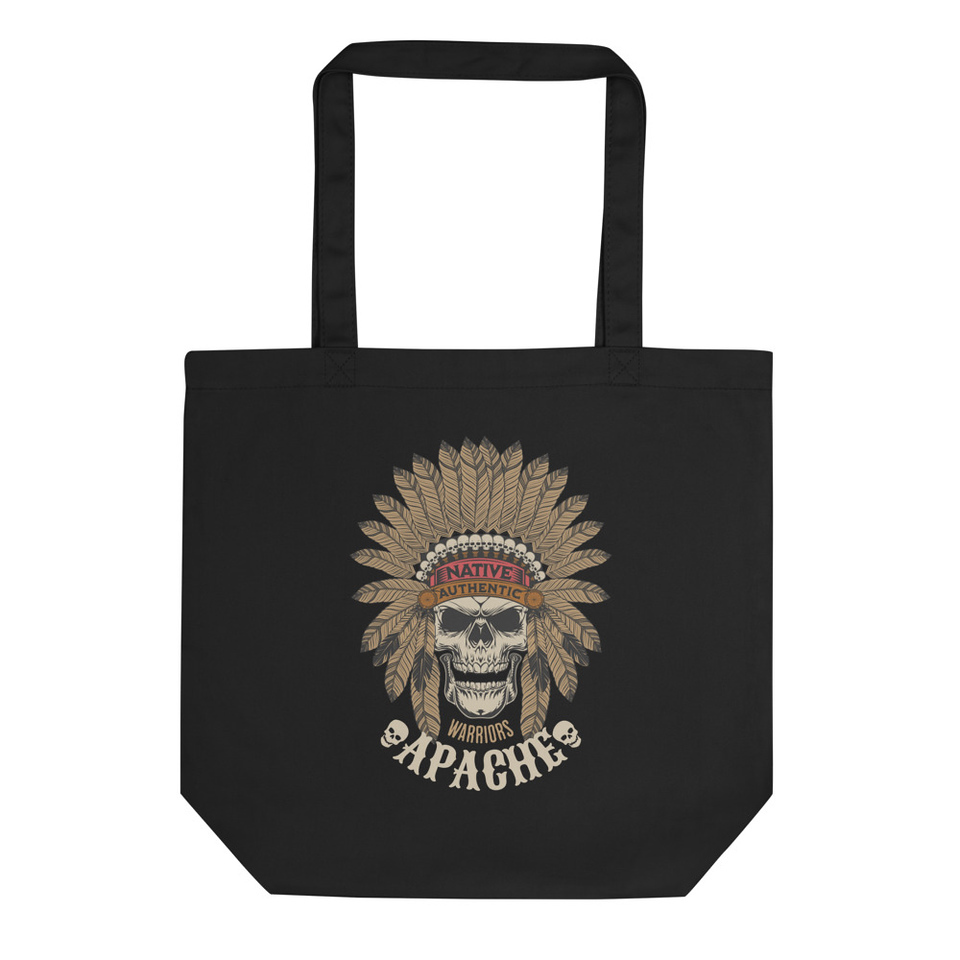 Apache Warriors - Indian Skull Eco Tote Bag