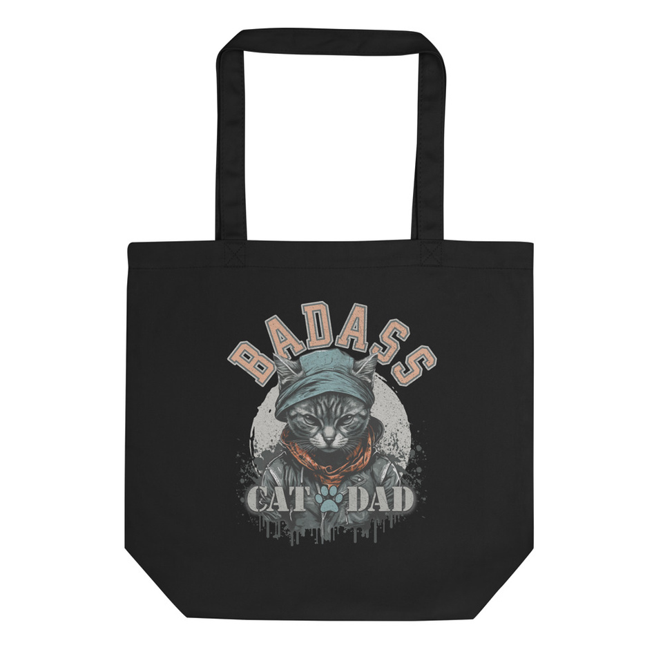 BADASS CAT DAT Eco Tote Bag